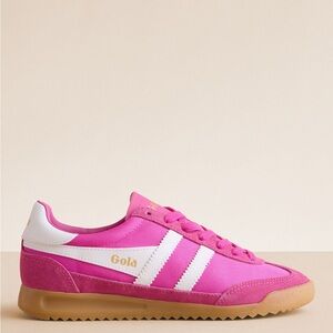 Gola Women's Fuchsia and White Sneakers